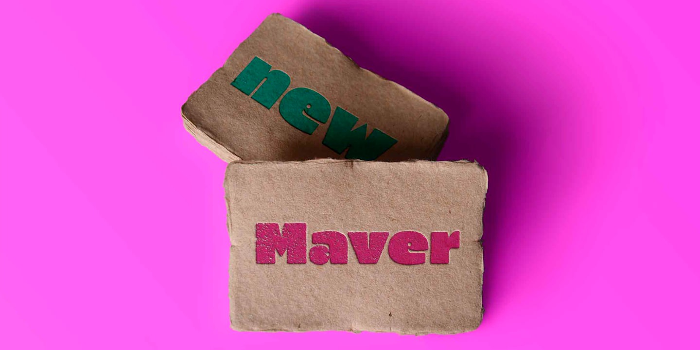 Пример шрифта Maver Regular
